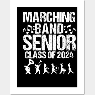 Marching Band Senior 2024 Musician Graduating Class Grad Posters and Art